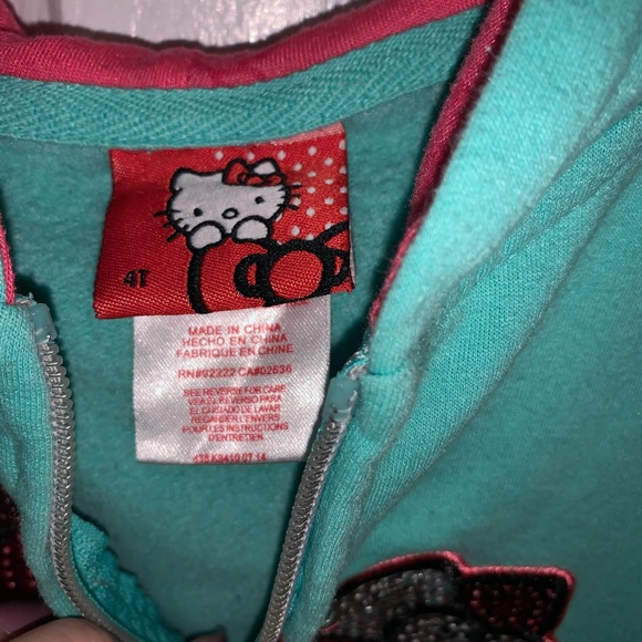Girls hello kitty zip up hoodie - Picture 2 of 4